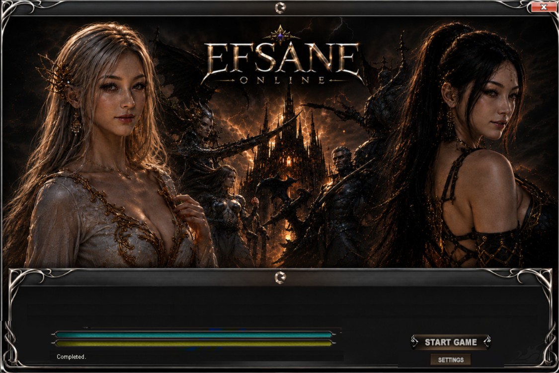 Efsane Online updater ekranı