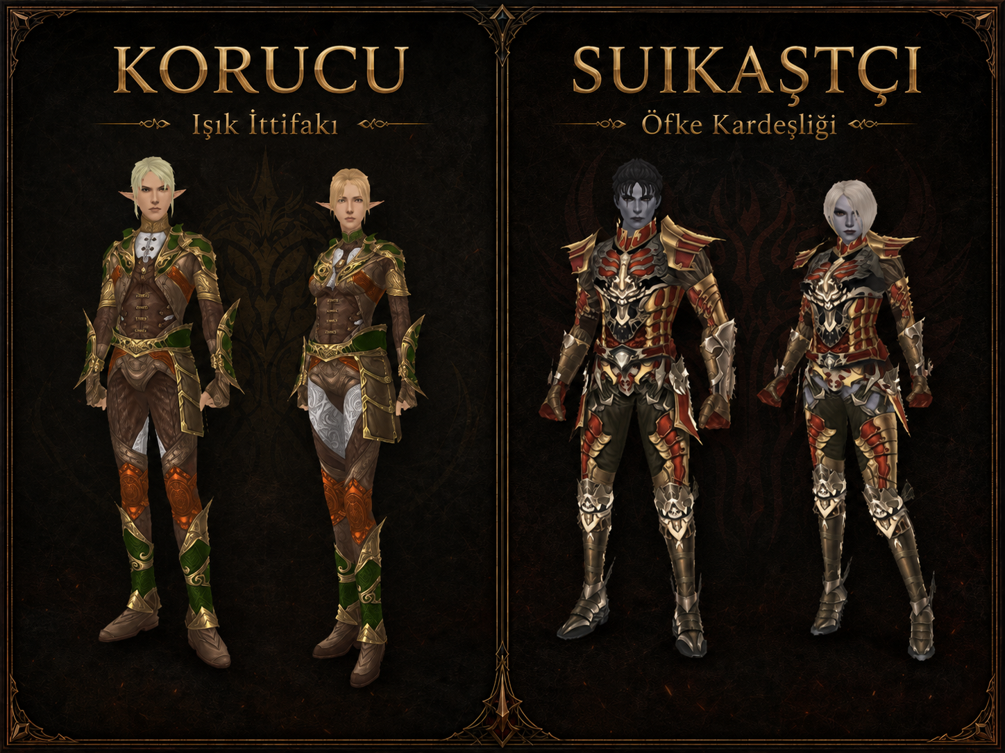Korucu ve Suikastçi sınıfları